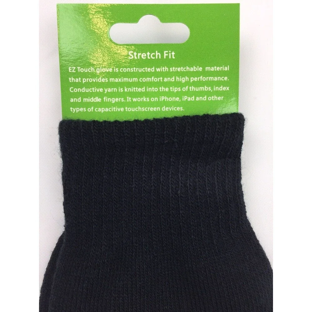 Gloves EZ-Touch Women's M Stretch Touch Screen Compatible iPhones iPads Etc New